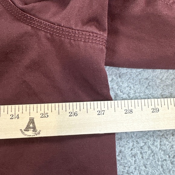 LL Bean Hurricane Shirt Men XL Burgundy Flannel Lined Shacket Outdoor 298205 - Picture 6 of 16